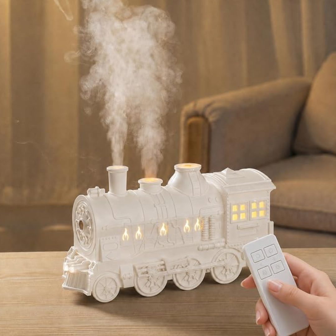 Vintage Train-Shaped Steam Diffuser