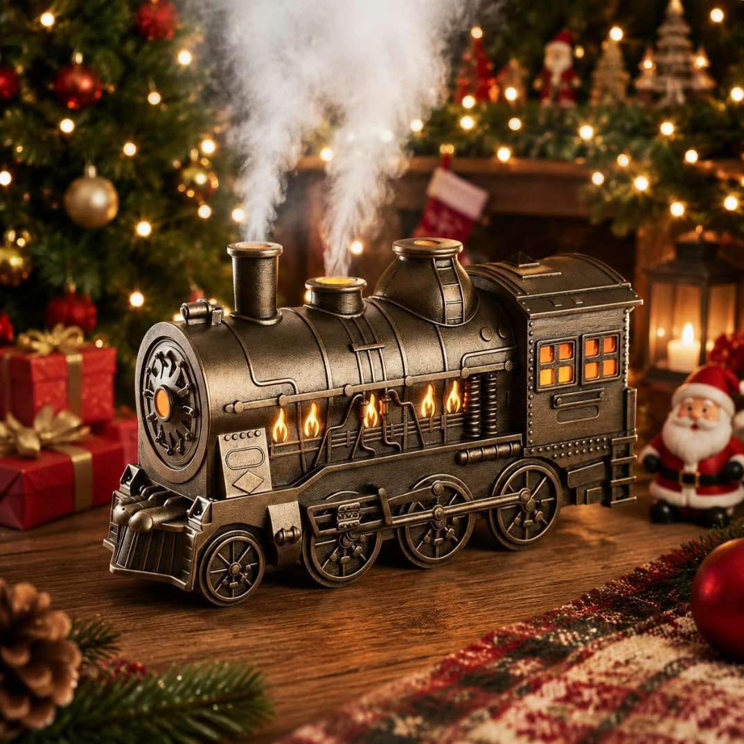 Vintage Train-Shaped Steam Diffuser