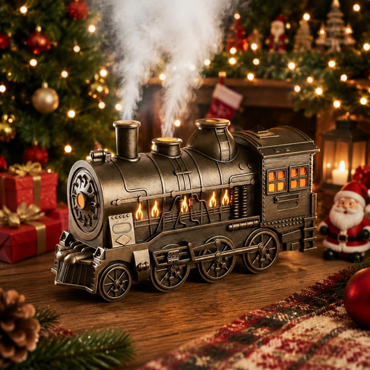 Vintage Train-Shaped Steam Diffuser