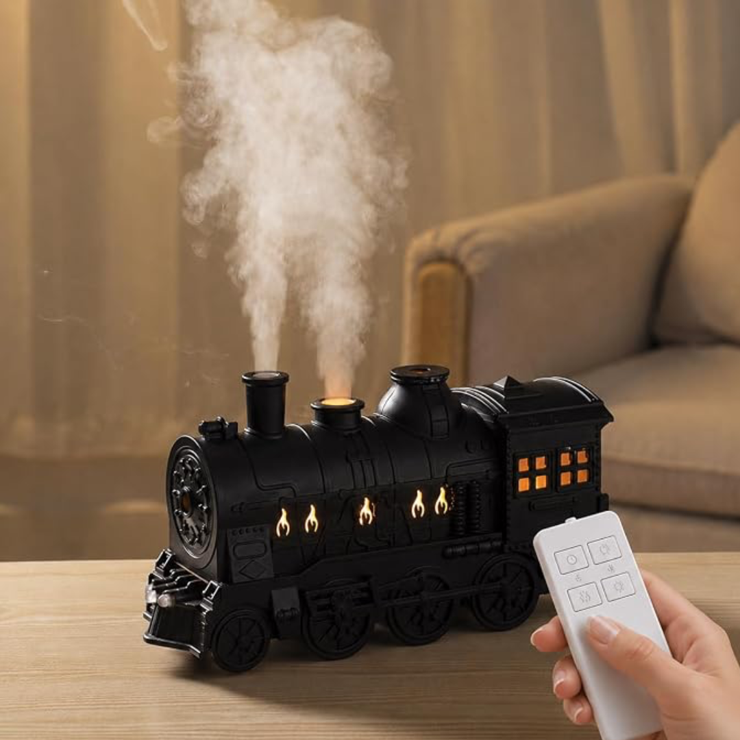 Vintage Train-Shaped Steam Diffuser