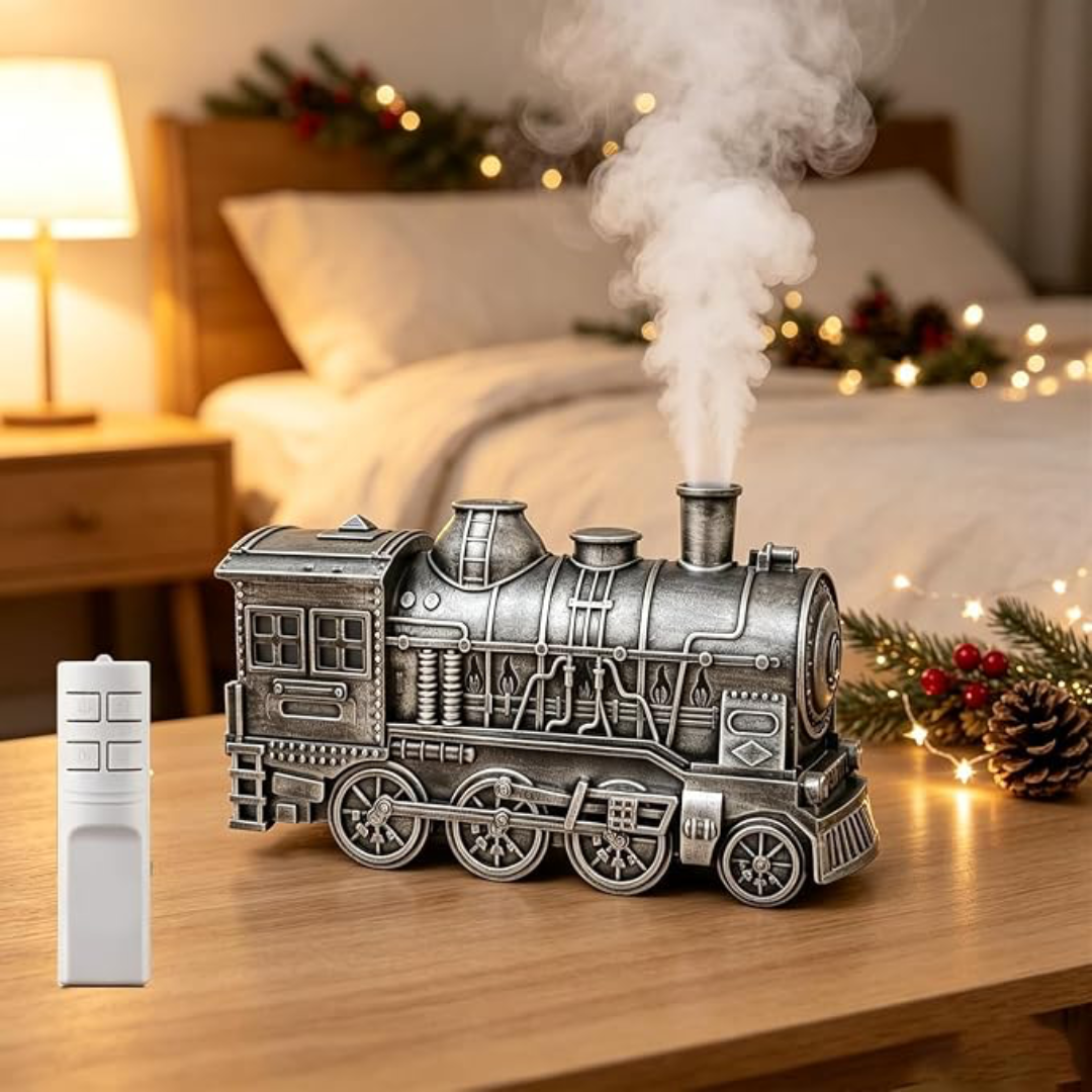 Vintage Train-Shaped Steam Diffuser